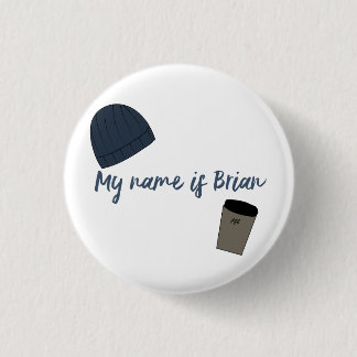 Brian 1 Inch Round Button