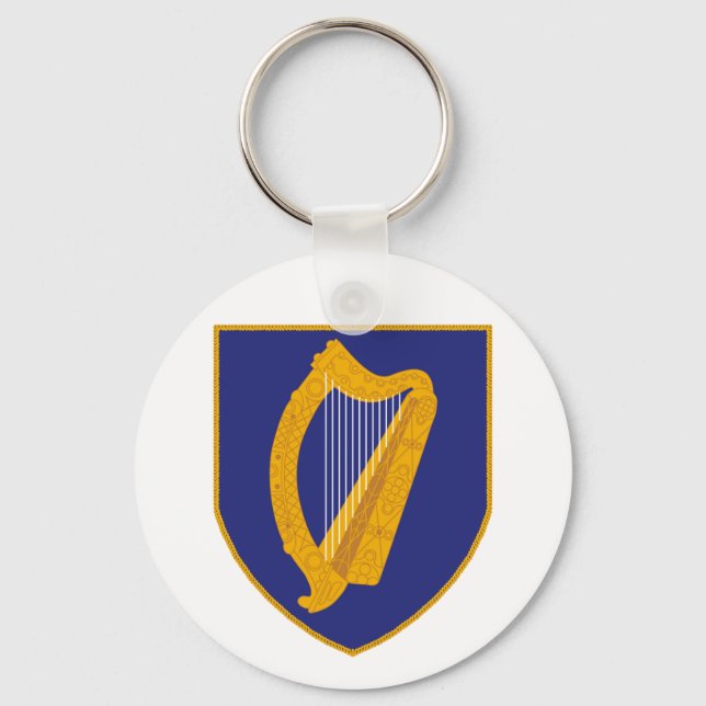 Brian Boru Harp - Symbol of Ireland Keychain (Front)