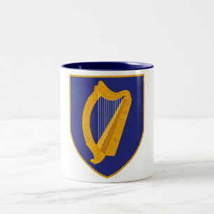 Brian Boru Harp - Symbol of Ireland Two-Tone Coffee Mug