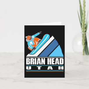 Brian Head Utah - Vintage Snowboarder Card