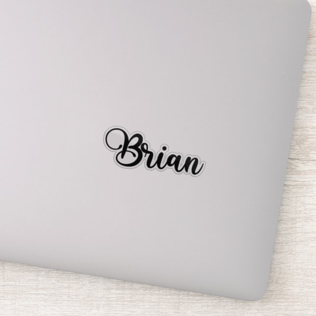 Brian Name - Handwritten Calligraphy (Detail)