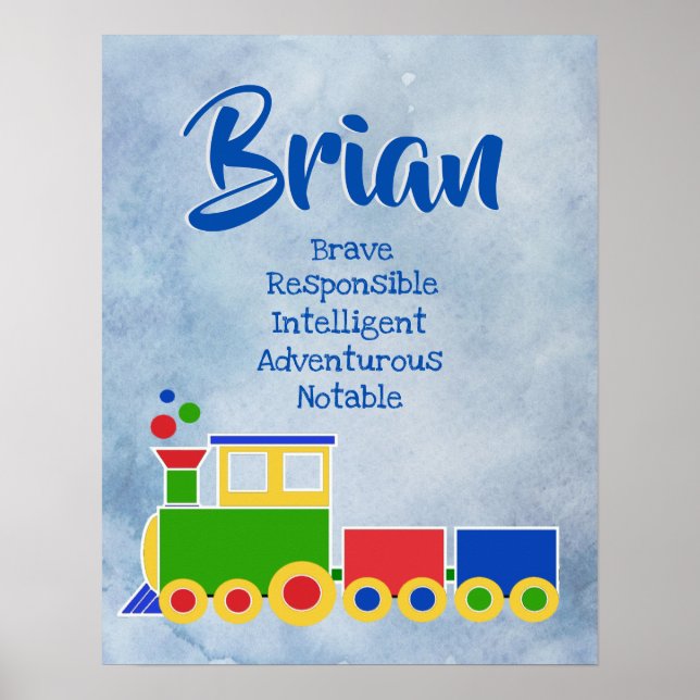 Brian Name Poster (Front)