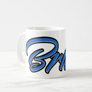 Brian Prénom Blue Tasse Café