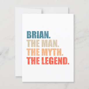 Brian The Man The Myth The Legend Postcard