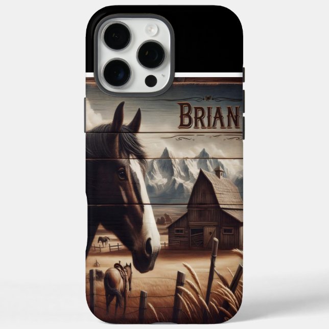 Brian's Farm Horse Case-Mate iPhone Case (Back)