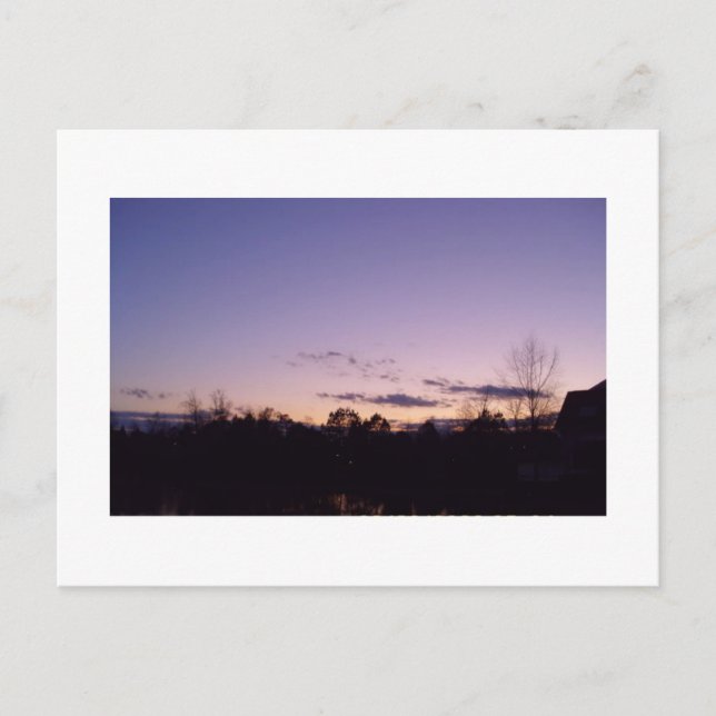 Briar Creek Sunset Raleigh North Carolina Postcard (Front)