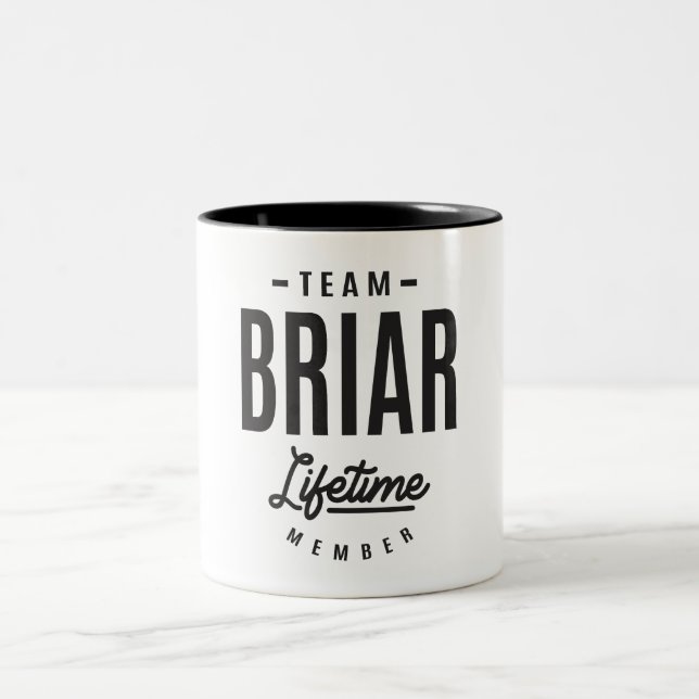 Briar Personalized Name  Two-Tone Coffee Mug (Center)