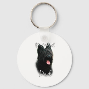 Briard Dad 2 Keychain
