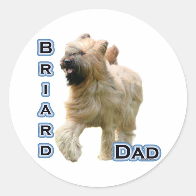 Briard Dad 4 - Sticker (Front)