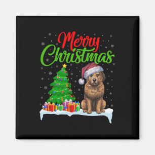 Briard Dog Christmas Tree Lights Funny Xmas Briard Magnet