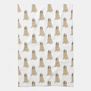 Briard Dog Pattern Kitchen Towel