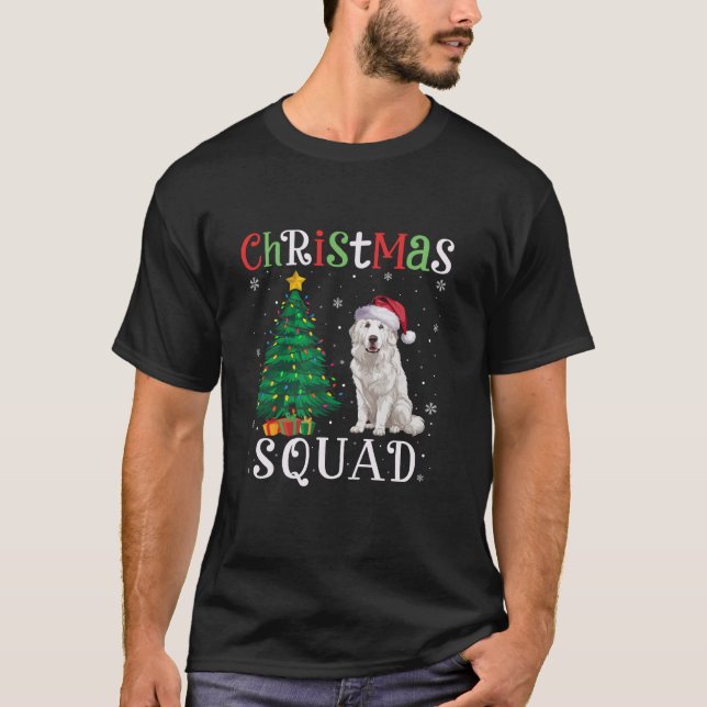 Briard Dog Squad Boys Girls Kids Christmas Tree Li T-Shirt (Front)
