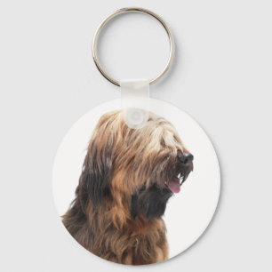 Briard fauve 3 keychain