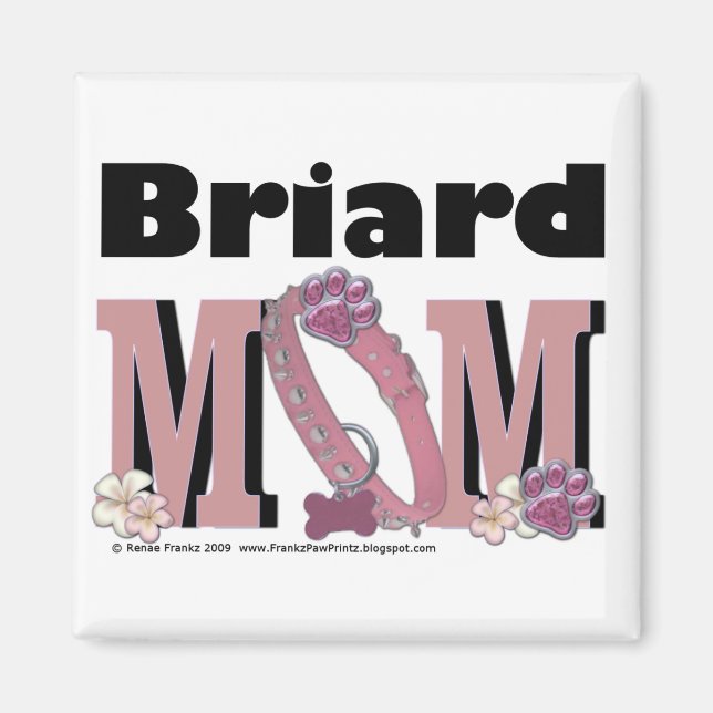 Briard MOM Magnet (Front)