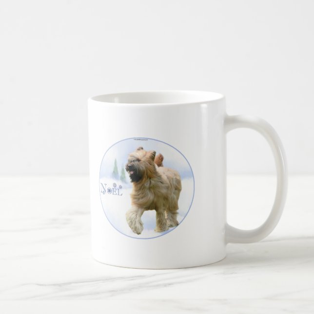 Briard Noel Coffee Mug (Right)