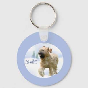 Briard Noel Keychain
