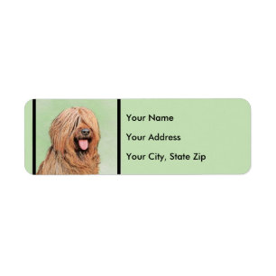 Briard Painting - Cute Original Dog Art