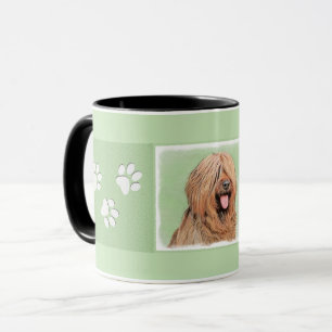 Briard Painting - Cute Original Dog Art Mug