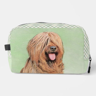 Briard Painting Tawny Black Overlay Cute Dog Art Dopp Kit