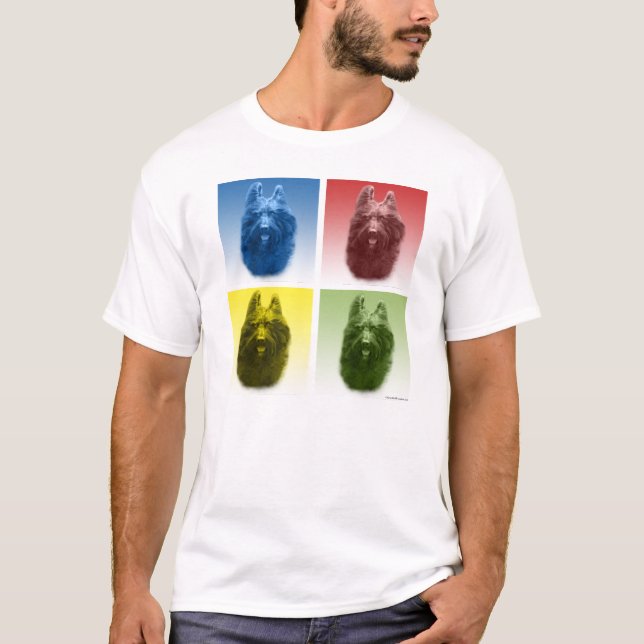 Briard Pop Art T-Shirt (Front)