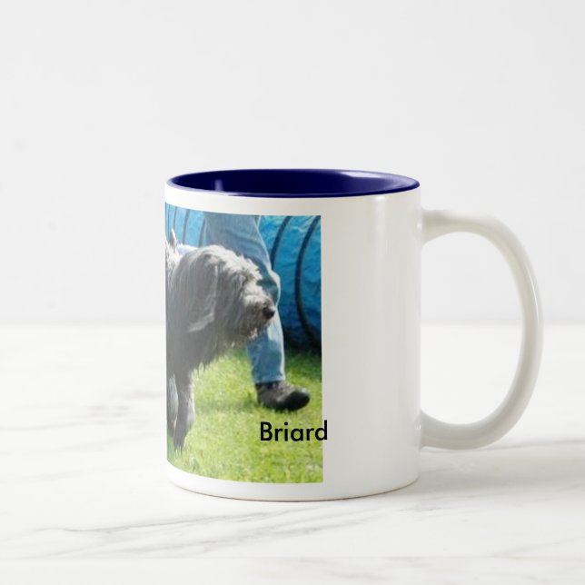 Briard Tasse Two-Tone Coffee Mug (Right)