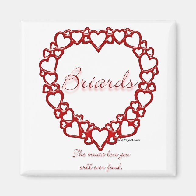 Briard True Love Magnet (Front)