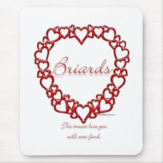 Briard True Love Mouse Pad