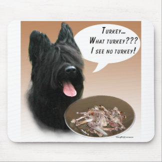 Briard Turkey Mouse Pad
