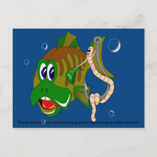 Bribing the fish postcard