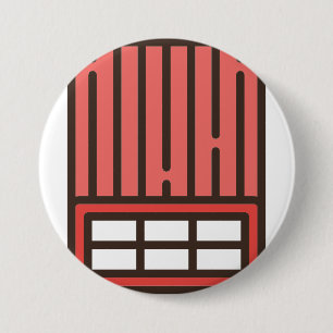brick 3 inch round button