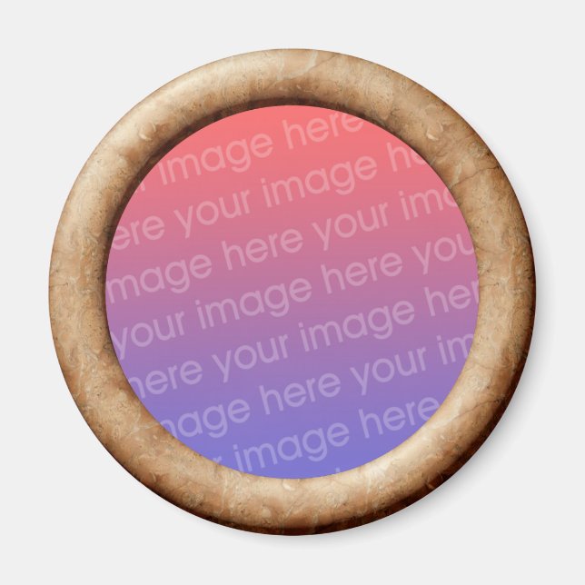 Brick (3d effect frame border) Template Magnet (Front)