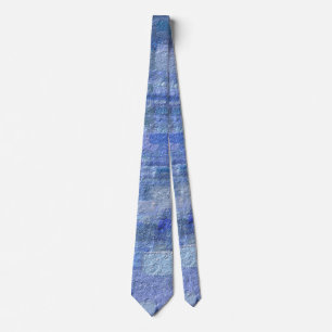 Brick Abstract Winter Blues Neck Tie