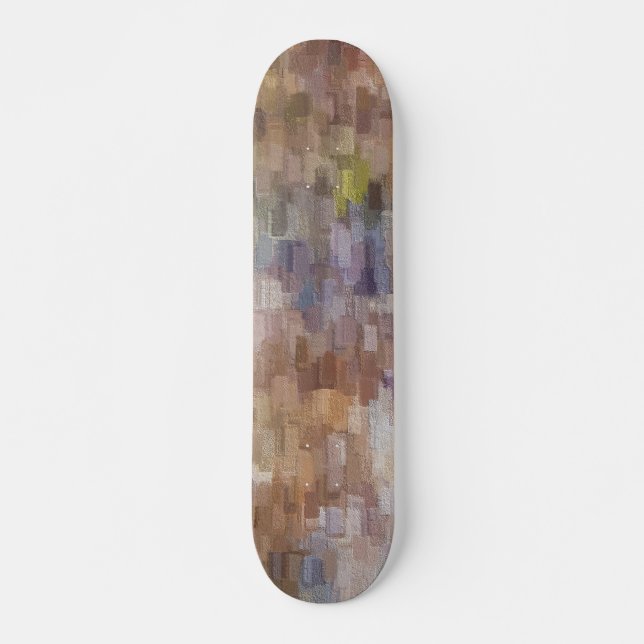 Brick Abstract Winter Fall Skateboard (Front)