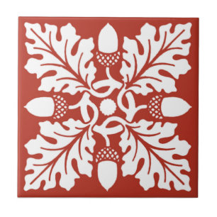 Brick Acorn and Leaf Tile Design