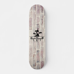 Brick background Business Logo Skateboard