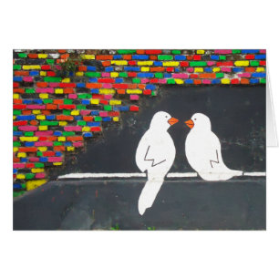 brick bird wall : graffiti wall