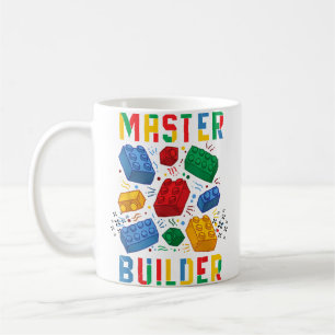 Brick Builder Funny Blocks Building Master Builder Coffee Mug