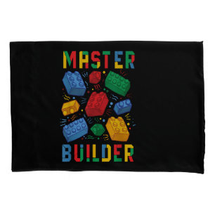 Brick Builder Funny Blocks Building Master Builder Pillowcase