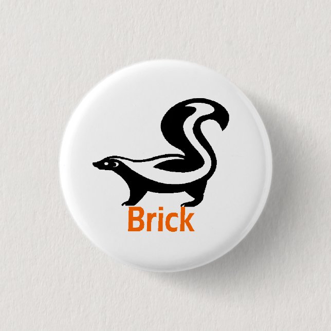 Brick Butten 1 Inch Round Button (Front)