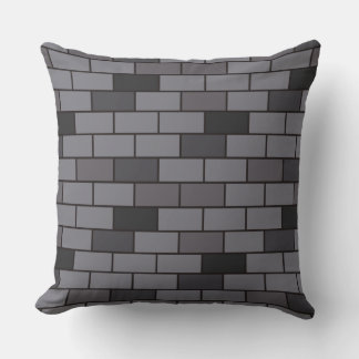 Brick by Brick Throw Pillow