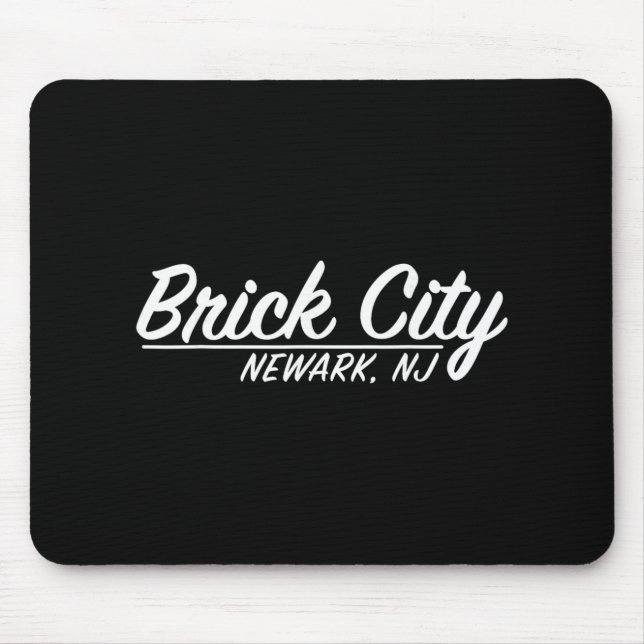 Brick City Newark Nj City New Jersey Hometown Retr Mouse Pad (Front)