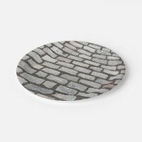 Brick Cobblestone Street Pathway Nature Photograph