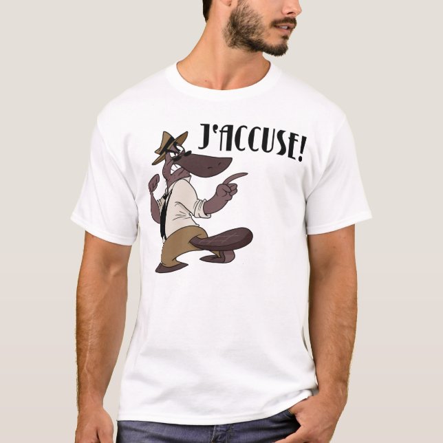 Brick Duckbill: J'Accuse! T-Shirt (Front)