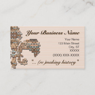 "brick fleur de lis" business card - 2