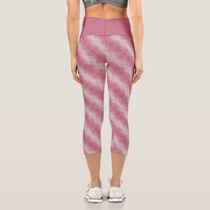 brick flower  capri leggings