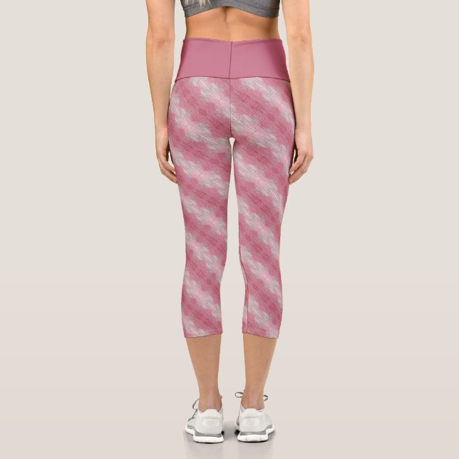 brick flower  capri leggings (Back)