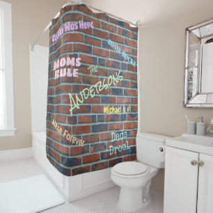 Brick Graffiti Wall Custom Names