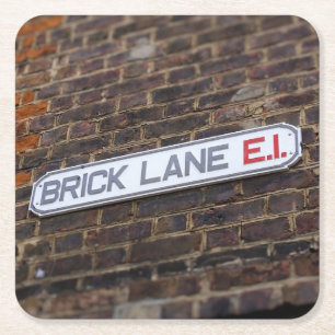 Brick Lane - Street Sign - London - Coaster