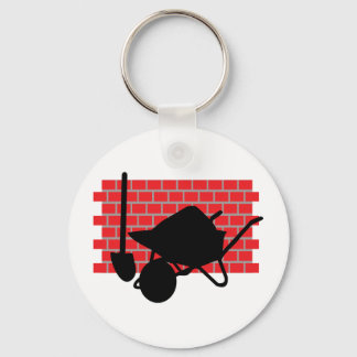 brick layer gear keychain