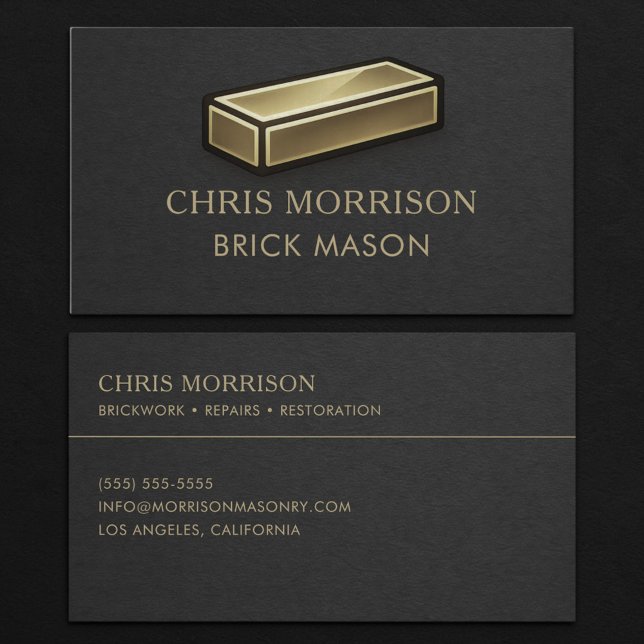 Brick Mason Business Card (Creator Uploaded)